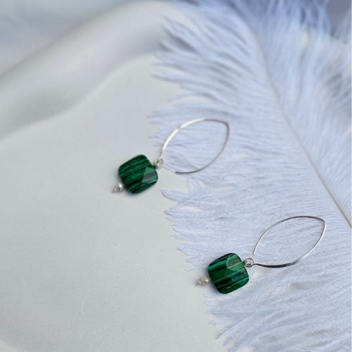 Malachite Earrings