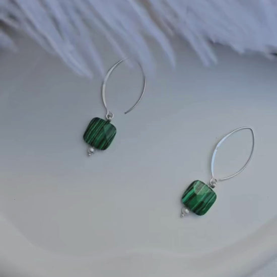 Malachite Earrings